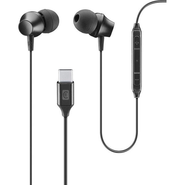Cellularline Sparrow Cuffie Cablate In-Ear Usb Type-C Nero (Ausparrowtypeck)-image