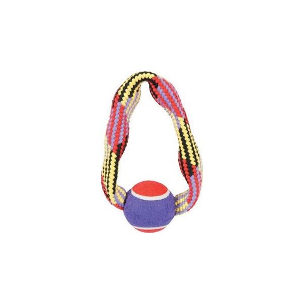 Gioco Per Cani Tennis Ball Rope Cerchio 23Cm Zolux-image