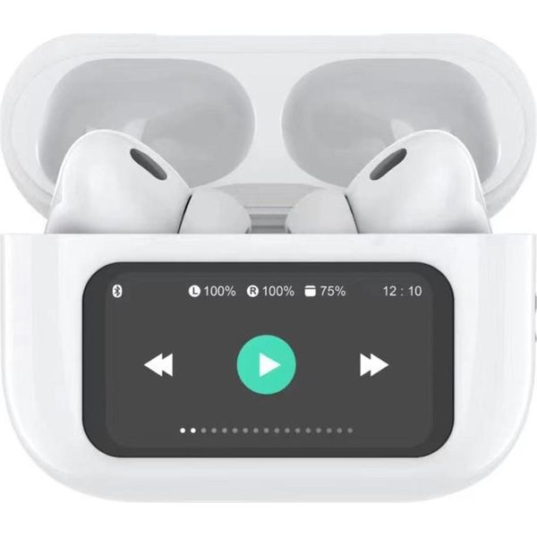 Cuffie Bluetooth Soundled True Wireless Con Display Led Anc E Enc Bianco-image