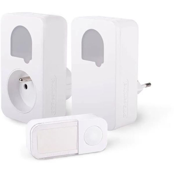 Campanelli - Scs Sentinel - Sone Duo - Senza Fili E Senza Batterie - Confezione Da 2 - Portata 150 + 50 Metri - Alimentazione Autonoma-image