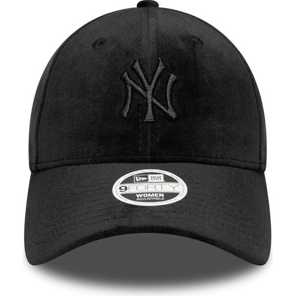Cappellino New Era 9Forty Damen Velour New York Yankees Schwarz-image