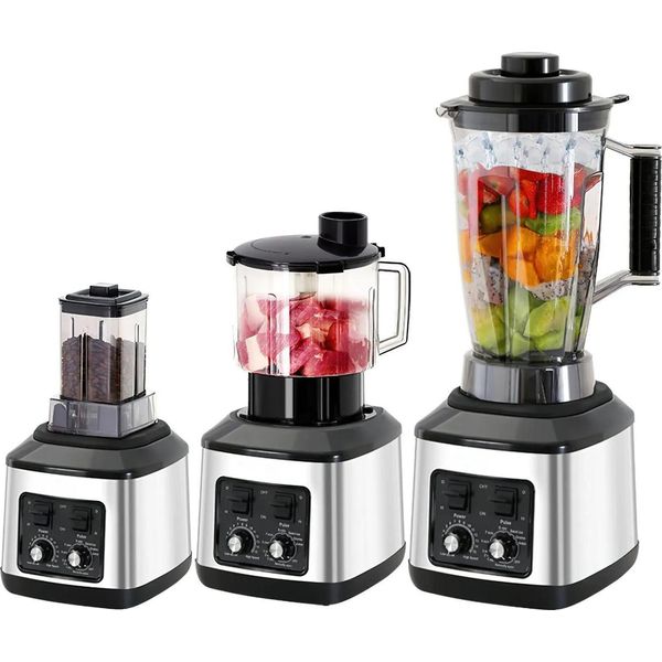 Frullatore Robot Da Cucina, Funzione Spremiagrumi, Funzione Tritacarne, Bianco, 3 In 1-image