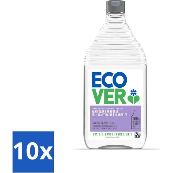 Ecover - Ricarica Per Sapone Per Le Mani - Lavanda E Aloe Vera - 950 Ml - Confezione Risparmio - 10 Pezzi-image