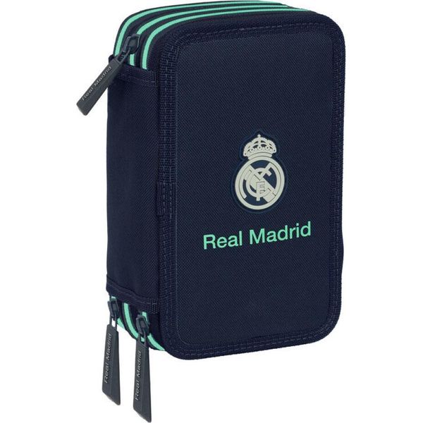 Safta 412557857 Real Madrid 2Nd Kit 25/26 Triplo Riempimento 37 Pezzi Portamatite Uomo Blu Taglia Unica-image