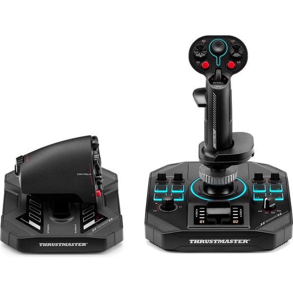 Thrustmaster Sol-R 4 Hotas Nero Usb Joystick + Leva Di Controllo Del Motore Analogico/Digitale Pc-image