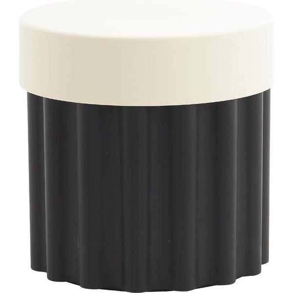 Howhomely | Tavolino Da Divano - Tavolino - 36 X 36 X 37 Cm - Nero Beige - Comodino - In Plastica - Minimalista E Moderno-image