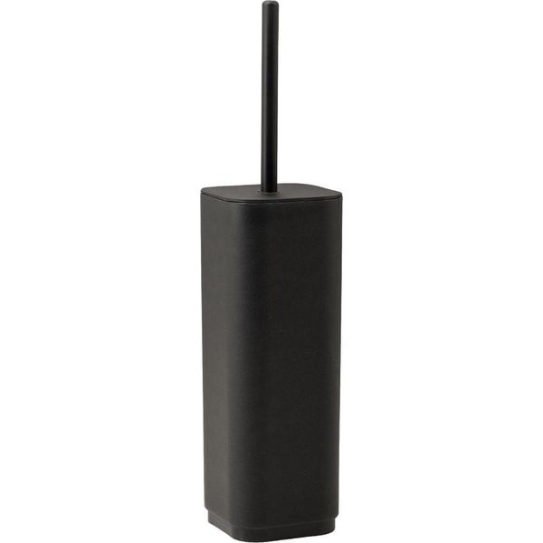 Porta Scopino Wc In Materiale Termoplastico Nero Opaco-image