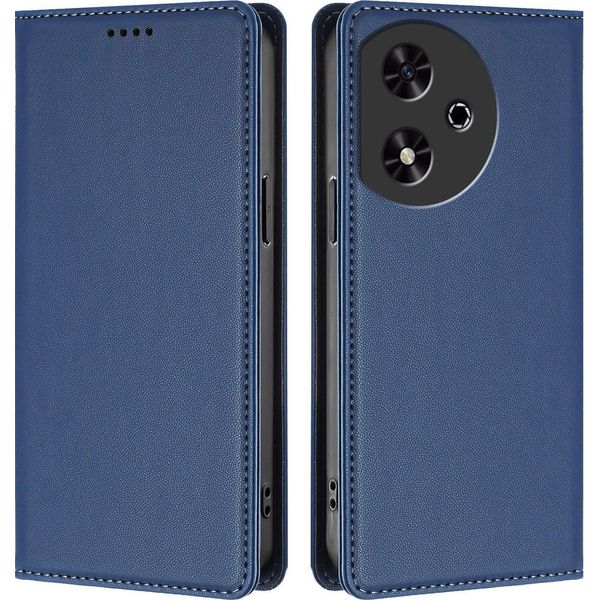Custodia In Pelle Per Honor Play50, Flip Case Magnetico In Finto Cuoio Con Supporto Blu Scuro-image