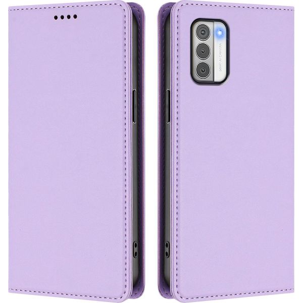Custodia Per Telefono Cellulare Per Nokia G42 /Nokia G310,Poliuretanopelle Flip Cover Antiurto Magnetico Con Supporto Viola-image