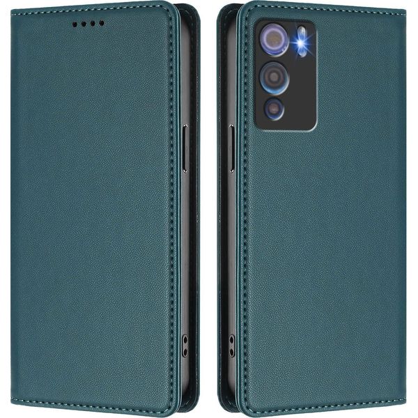 Custodia Per Telefono Cellulare Per Doogee N60 Pro, Flip Cover In Finto Cuoio Antiurto Magnetica Con Supporto Verde-image