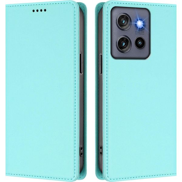 Custodia In Pelle Per Motorola Edge 60 Stylus/Moto G Stylus 5G 2025, Custodia Flip Magnetica In Finto Cuoio Con Supporto Verde Menta-image
