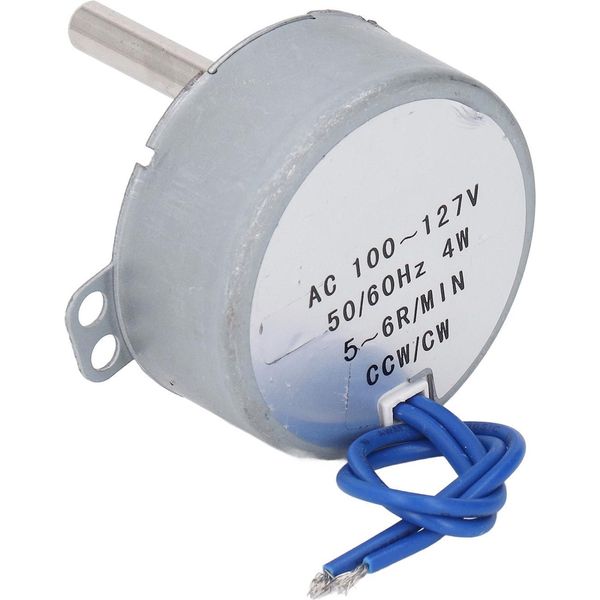 Motore Sincrono Ac 100?127V 5?6RPM 4W Cw Ccw Motore Sincrono 28Mm Lunghezza 6.5Mm Diametro Albero-image