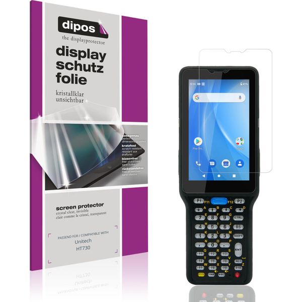 4X Pellicola Protettiva Per Unitech HT730 Protezione Schermo Claro Display Dipos-image