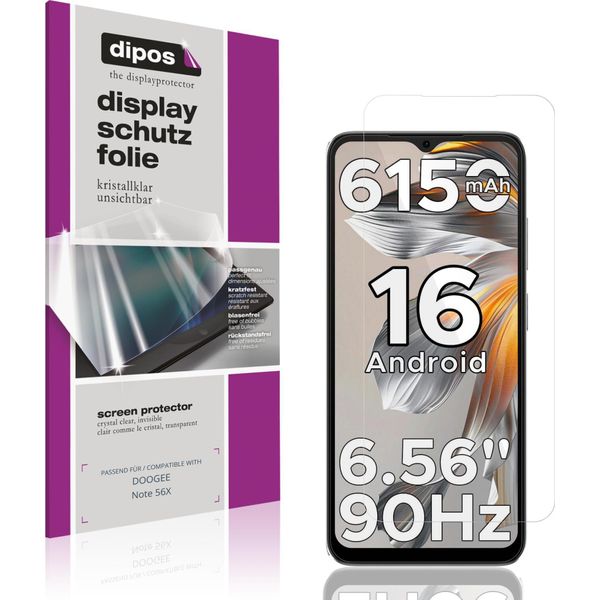 4X Pellicola Protettiva Per Doogee Note 56X Protezione Schermo Claro Display Dipos-image