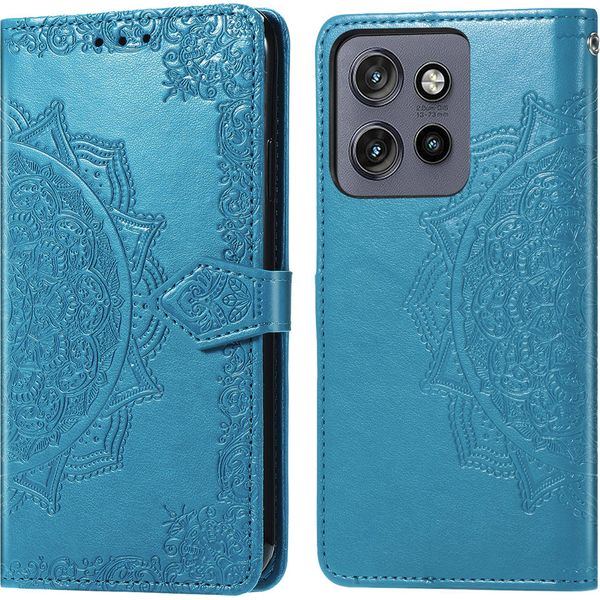 Motorola Edge 60 Neo Sleeve - Pelle Finta - Flip Cover Imoshion - Colore Turchese-image