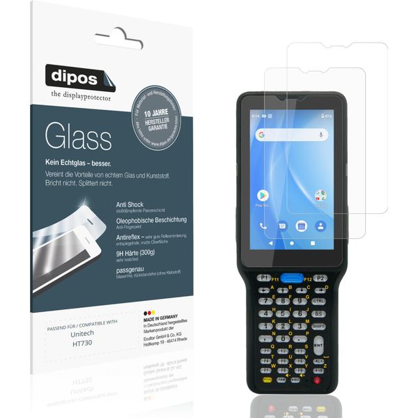 2X Pellicola Protettiva Per Unitech HT730 Protezione Opaco Vetro Flessibile 9H Dipos-image