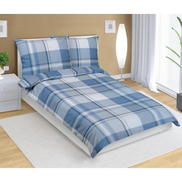 Biancheria Da Letto In Cotone - Blu - 140X200, 70X90-image