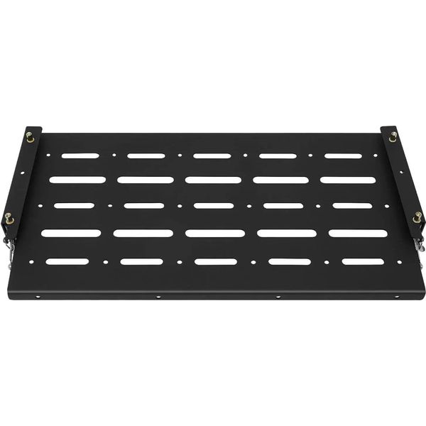 Tavolo Pieghevole Per Portellone - Montaggio Sul Portellone - Per Wrangler Jk - Metallo - 60×31 Cm - Nero-image