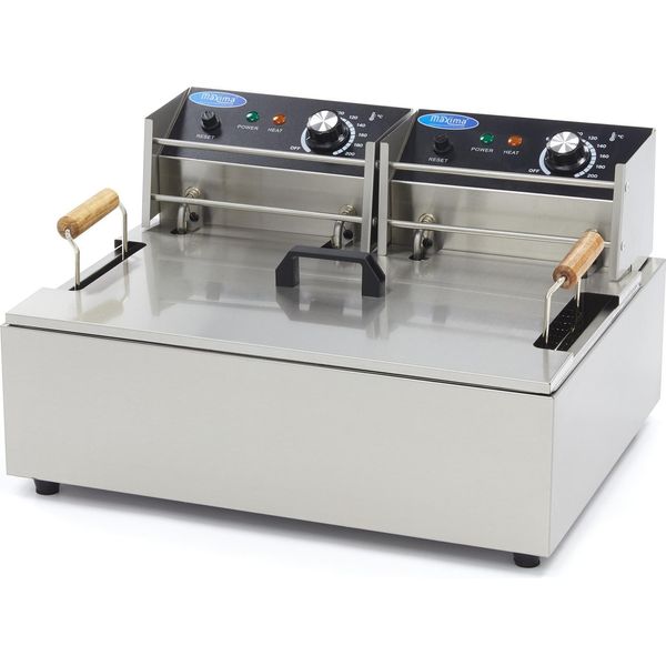 Maxima - Friggitrice Gastro - 15 L - 1 Cestello - Fino A 3 Kg Di Patatine Fritte-image