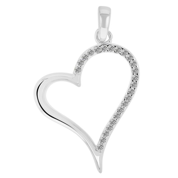 KettenanhäNger Adelia´S "Stilvoller Herz AnhäNger Aus 925 Sterling Silber", Silber, SchmuckanhäNger, Damen, Silber 925 (Sterlingsilber), KettenanhäNger-image