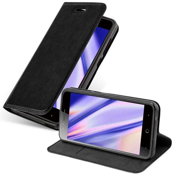 Cadorabo Custodia Per Zte Blade A612 Custodia Protettiva In Nero Per Cellulare Custodia Cover Chiusura Magnetica-image