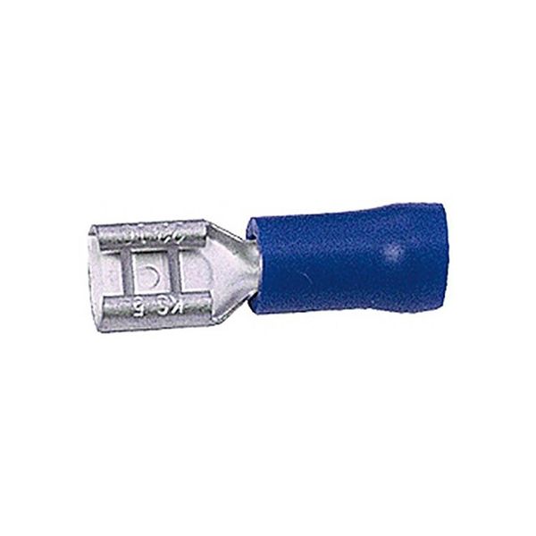 Presa Piatta Manicotto A Crimpare Parzialmente Isolato Sezione: 1,5 - 2,5 Mm², Dimensione Spina: 4,8 X 0,8 Mm, Blu (Hella) Venduto Solo In Confezioni Da 100 Pezzi, Prezzo Per 100 Pezzi-image