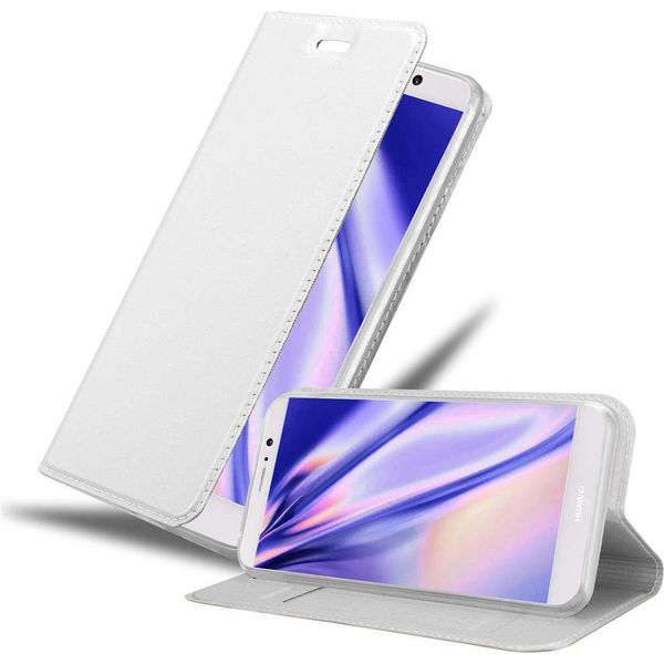 Cadorabo Custodia Per Cellulare Per Huawei Mate 9 Custodia Protettiva In Argento Cover Etui Book Case Booklet-image