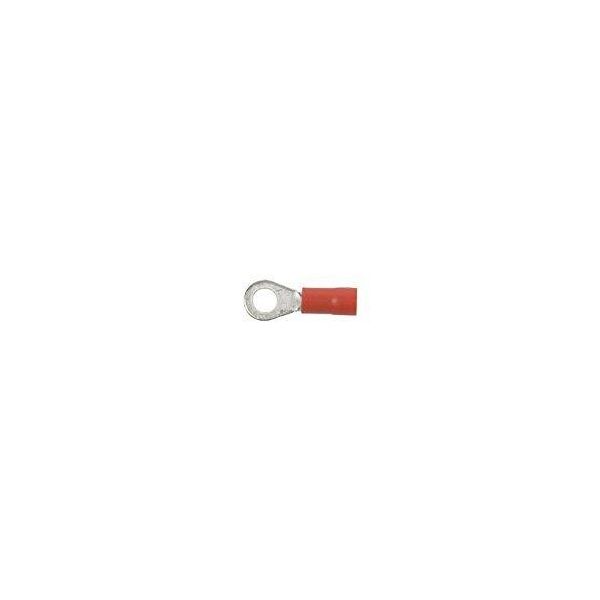 Connettore Ad Anello Connettore A Crimpare Isolato Sezione: 0,5 - 1,0 Mm², Foro Per Occhiello: 4,3 Mm / M4, Rosso (Hella) Venduto Solo In Confezioni Da 100, Prezzo Per 100 Unità-image