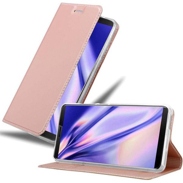 Cadorabo Custodia Per Telefono Cellulare Per Cubot J3 Pro Custodia Protettiva In Rosa Cover Etui Book Case Booklet-image