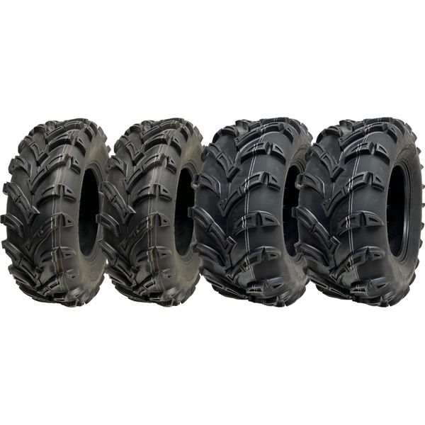 25X10.00-12 E 25X8.00-12 Pneumatici Atv Quad 6Ply P377 E Marcati Road Legal (Set Di 4)-image