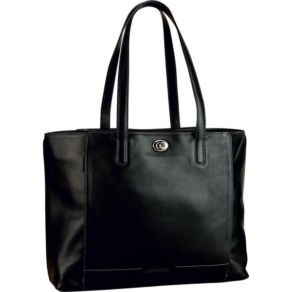 Leonhard Heyden Pelle Cartella Laptop Bag Nizza Business Shopper Black Nero-image