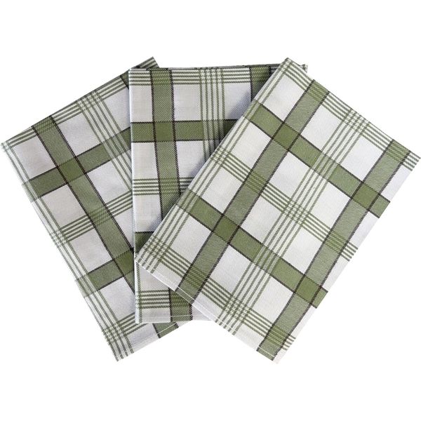 Asciugamano Extra Assorbente 50X70 Cm KáRo Kaki 3 Pz-image