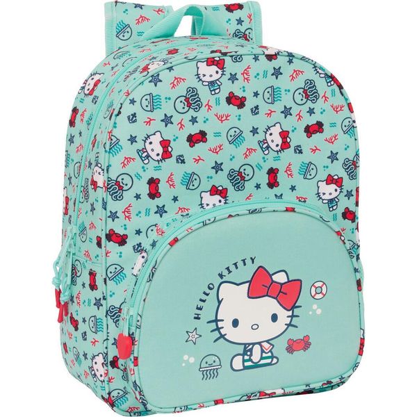 Zaino Scuola Hello Kitty Sea Lovers Turchese 26 X 34 X 11 Cm-image