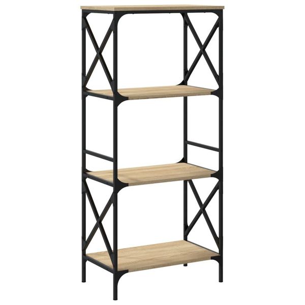 Syfax™ Libreria 4 Ripiani Rovere Sonoma 59X35X132 Cm Legno Multistrato-image