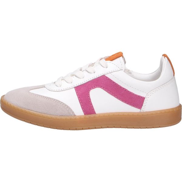 Ricosta London 7500100810 Ragazze, Scarpe Da Ginnastica, Scarpe Stringate, Pelle, Bianco/Rosa - Scarpe Per Bambini E Bambine Taglia 25 - 42, Bianco, Pelle (Nappa/Velour)-image