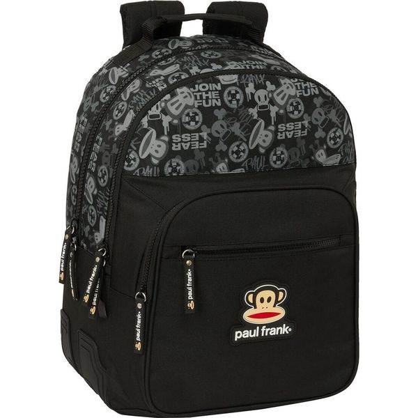 Zaino Scuola Paul Frank Join The Fun Nero 32 X 42 X 15 Cm-image
