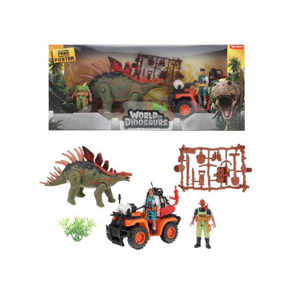 Toi-Toys World Of Dinosaurs Dino + Quad Spielset Mit ZubehöR Ab 3 Jahren Dinos Dinosaurier Kinder-image