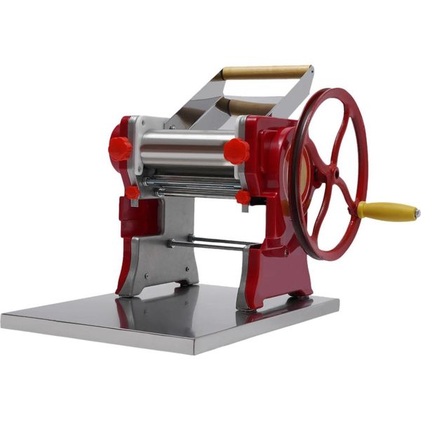 Macchina Per Pasta E Tagliatelle - Rullo Manuale Per Pasta/ Sfogliatrice - Manovella - Pressa Per Gnocchi/Maultaschen - Commerciale - Rosso-image