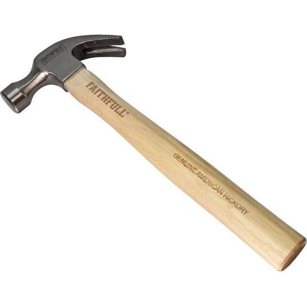 Faithfull - Martello Ad Artiglio Con Asta In Hickory 567 G (20 Oz)-image