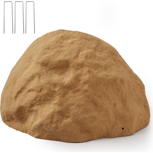 Vevor Roccia Di Copertura, Pietra Artificiale Per Esterni, Roccia Da Giardino, Roccia Artificiale Leggera E Resistente Agli Agenti Atmosferici Per La Decorazione Di Giardini E Cortili, Marrone Sabbia, Misura M-image