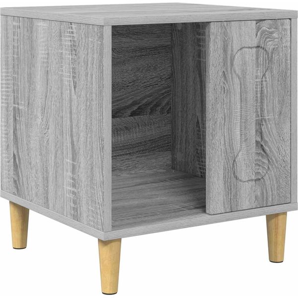 Vidaxl Cuccia Per Cani Grey Sonoma 44 X 42 X 49 Cm Materiale A Base Di Legno-image