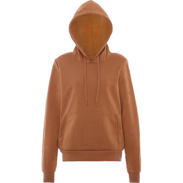 Felpa Con Cappuccio Da Donna Bionda - Cammello, M-image