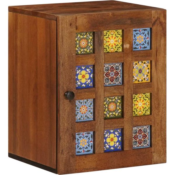 Syfax™ Mobile Appeso Da Bagno Con Archiviazione Noce 38 X 33 X 48 Cm-image