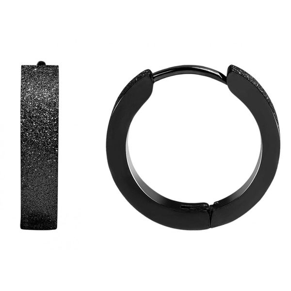 Paar Creolen Adelia´s "Damen Creolen Aus Edelstahl Ø 14 Mm", Silber, Ohrringe, Damen, Damen, Edelstahl-image
