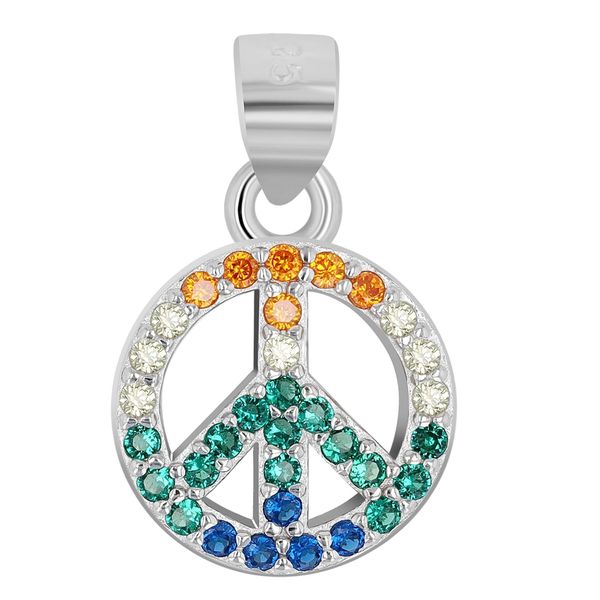 KettenanhäNger Adelia´S "Trendiger Schmuck AnhäNger Aus 925 Sterling Silber", Bunt, SchmuckanhäNger, Damen, Silber 925 (Sterlingsilber), KettenanhäNger-image