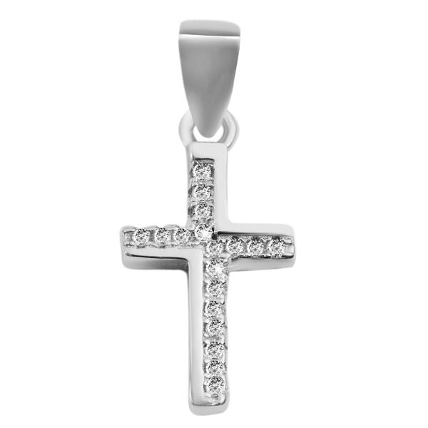 KettenanhäNger Adelia´S "Hochwertiger Kreuz AnhäNger Aus 925 Sterling Silber", Silber, SchmuckanhäNger, Damen, Silber 925 (Sterlingsilber), KettenanhäNger-image