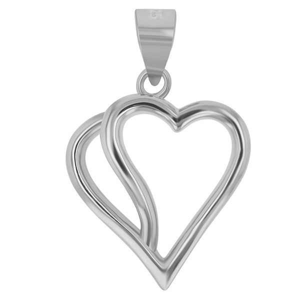 KettenanhäNger Adelia´S "Eleganter Herz AnhäNger Aus 925 Sterling Silber", Silber, SchmuckanhäNger, Damen, Silber 925 (Sterlingsilber), KettenanhäNger-image
