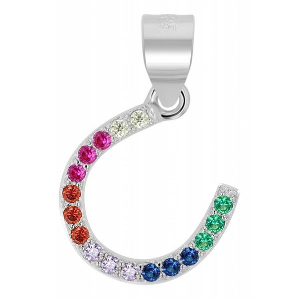 KettenanhäNger Adelia´S "Moderner Schmuck AnhäNger Aus 925 Sterling Silber", Gold, SchmuckanhäNger, Damen, Silber 925 (Sterlingsilber), KettenanhäNger-image