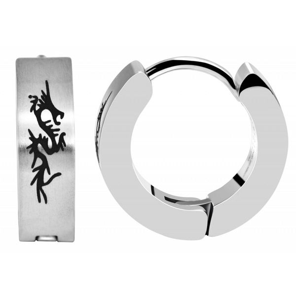 Paar Creolen Adelia´S "Damen Creolen Aus Edelstahl Ø 5 Mm", Silber, Ohrringe, Damen, Damen, Edelstahl-image