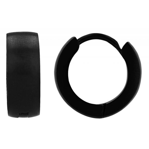 Paar Creolen Adelia´S "Damen Creolen Aus Poliertem Edelstahl Ø 10 Mm", Silber, Ohrringe, Damen, Damen, Edelstahl-image